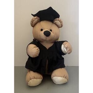 Gibson Greetings Graduation Nylon Teddy Bear Parachute Plush 11” Vintage